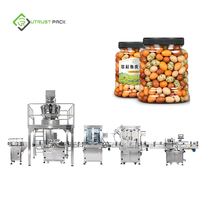 Canned Fish Skin Peanut Cashew Filling And Can Packaging Line