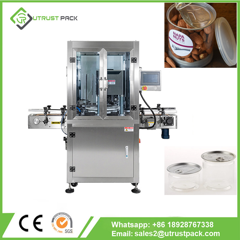 Fully Automatic Dried Nuts Plastic Can Sealing Machine