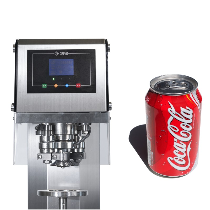 Factory Price Semi Automatic Coffee Soda Water Baverage food Aluminium Tin Can Sealing Machine